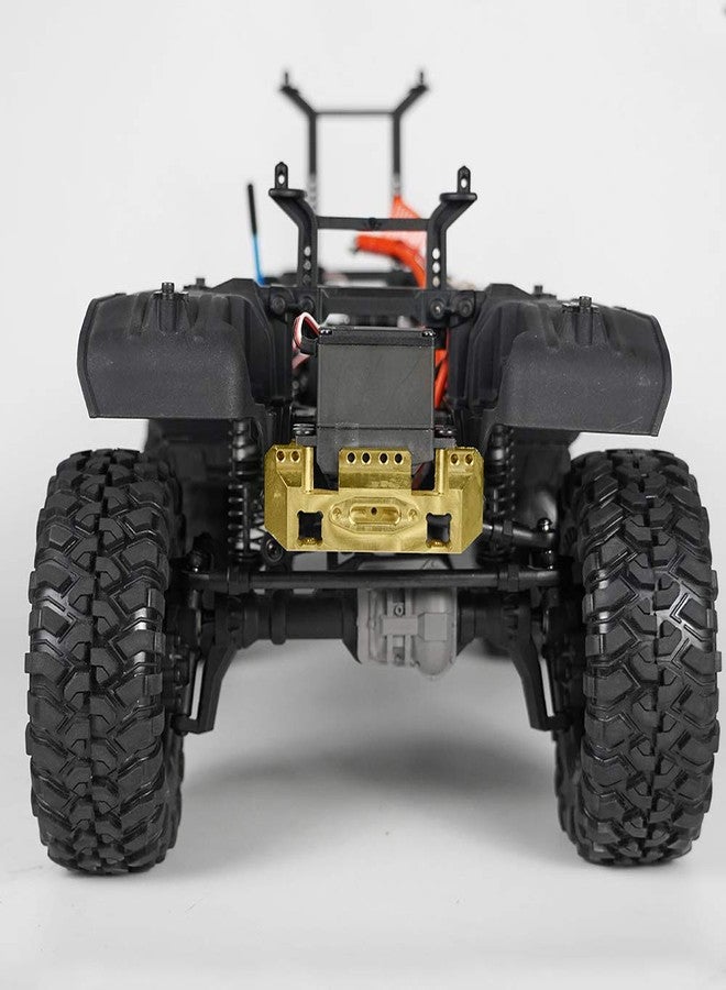 حامل سيرفو أمامي نحاسي شديد التحمل من QUE-T بوزن 118 غرام لسيارة TRX-4 TRX4 الزاحفة التي تعمل بالتحكم عن بعد بمقياس 1/10 - Image 5